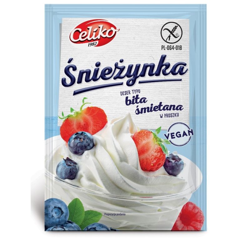 BITA ŚMIETANA ŚNIEŻYNKA WEGAŃSKA BEZGLUTENOWA 50 g - CELIKO
