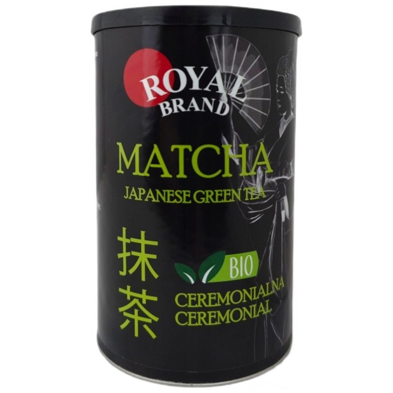 HERBATA ZIELONA MATCHA JAPOŃSKA CEREMONIALNA BIO 100 g - ROYAL BRAND