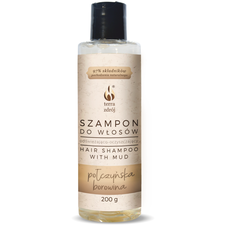 SZAMPON DO WŁOSÓW ODŚWIEŻAJĄCO - OCZYSZCZAJĄCY 200 g - TERRA ZDRÓJ (SERIA BOROWINOWA)