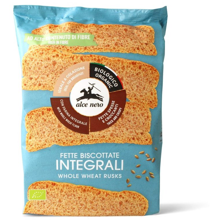 SUCHARKI PEŁNOZIARNISTE BIO 120 g - ALCE NERO