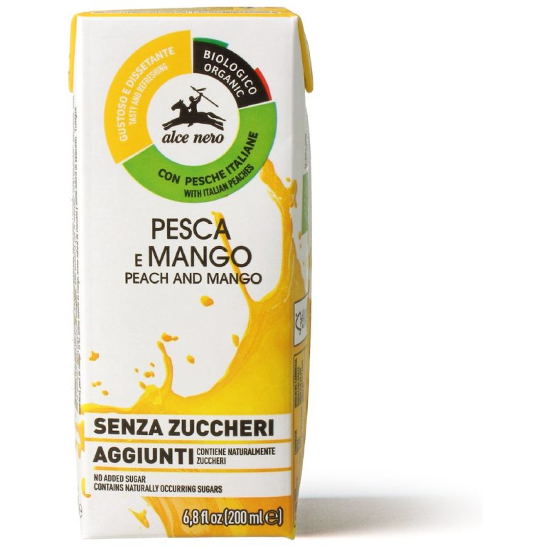 NAPÓJ JABŁKO - BRZOSKWINIA - MANGO BEZ DODATKU CUKRÓW BIO 200 ml - ALCE NERO