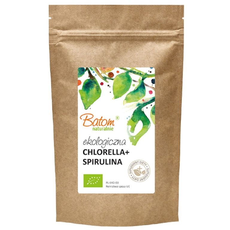 CHLORELLA + SPIRULINA BIO 500 TABLETEK - BATOM