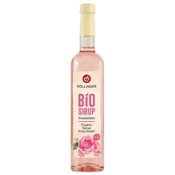 SYROP O SMAKU RÓŻANYM BIO 500 ml - HOLLINGER