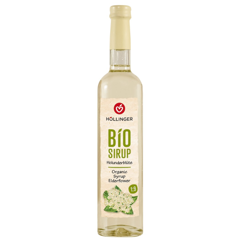 SYROP O SMAKU KWIATÓW CZARNEGO BZU BIO 500 ml - HOLLINGER