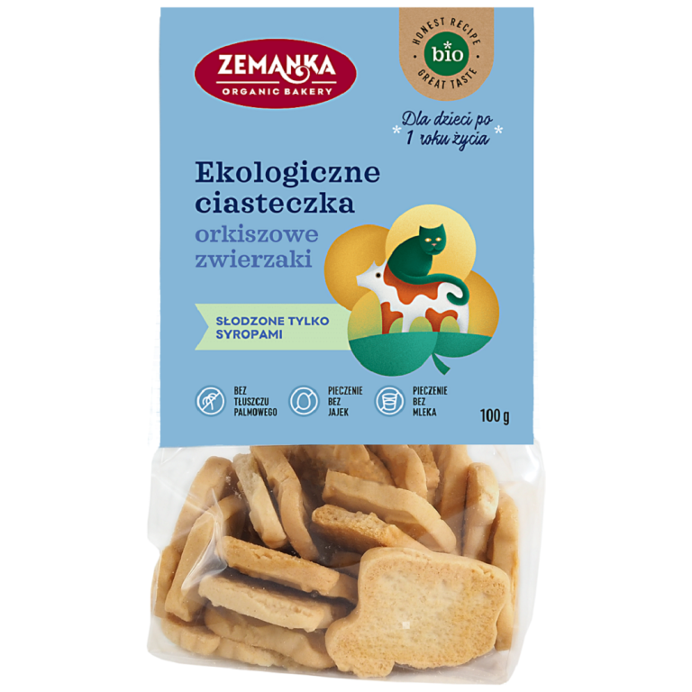 CIASTKA ORKISZOWE ZWIERZAKI BIO 100 g - ZEMANKA