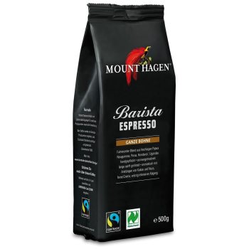 KAWA ZIARNISTA ARABICA/ROBUSTA BARISTA ESPRESSO FAIR TRADE BIO 500 g - MOUNT HAGEN