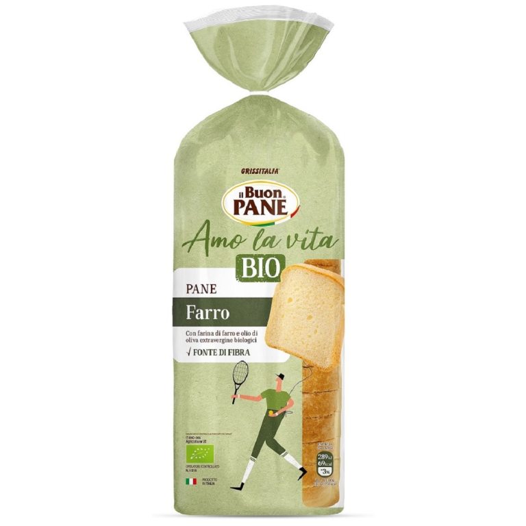 CHLEB TOSTOWY ORKISZOWY KROJONY BIO 400 g - IL BUON PANE