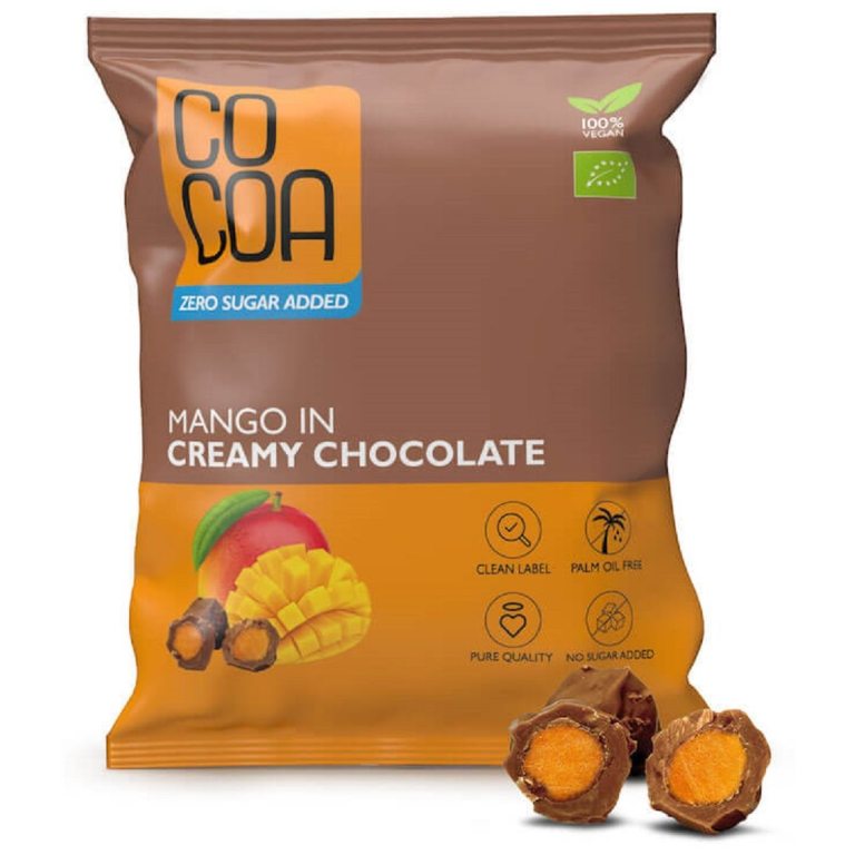 MANGO W CZEKOLADZIE CREAMY BEZ DODATKU CUKRÓW BIO 70 g - COCOA