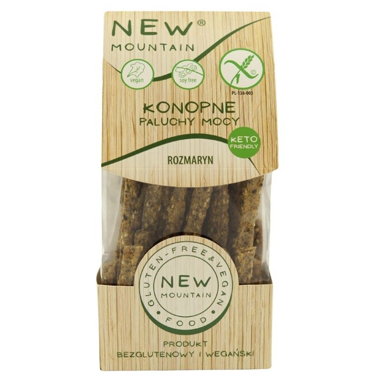PALUCHY MOCY KONOPNE Z ROZMARYNEM BEZGLUTENOWE 200 g - NEW MOUNTAIN