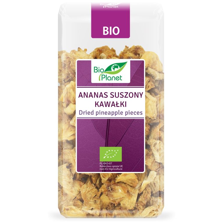 ANANAS SUSZONY KAWAŁKI BIO 100 g - BIO PLANET