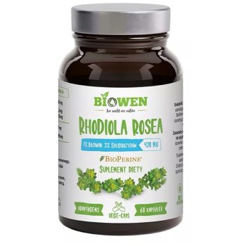 RHODIOLA - RÓŻENIEC GÓRSKI EKSTRAKT (420 mg) BEZGLUTENOWY 60 KAPSUŁEK - BIOWEN