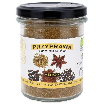 PRZYPRAWA PIĘĆ SMAKÓW BEZGLUTENOWA BIO 80 g - PIĘĆ PRZEMIAN