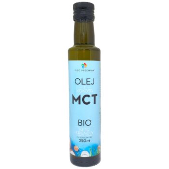 OLEJ KOKOSOWY MCT KETO BEZGLUTENOWY BIO 250 ml - PIĘĆ PRZEMIAN