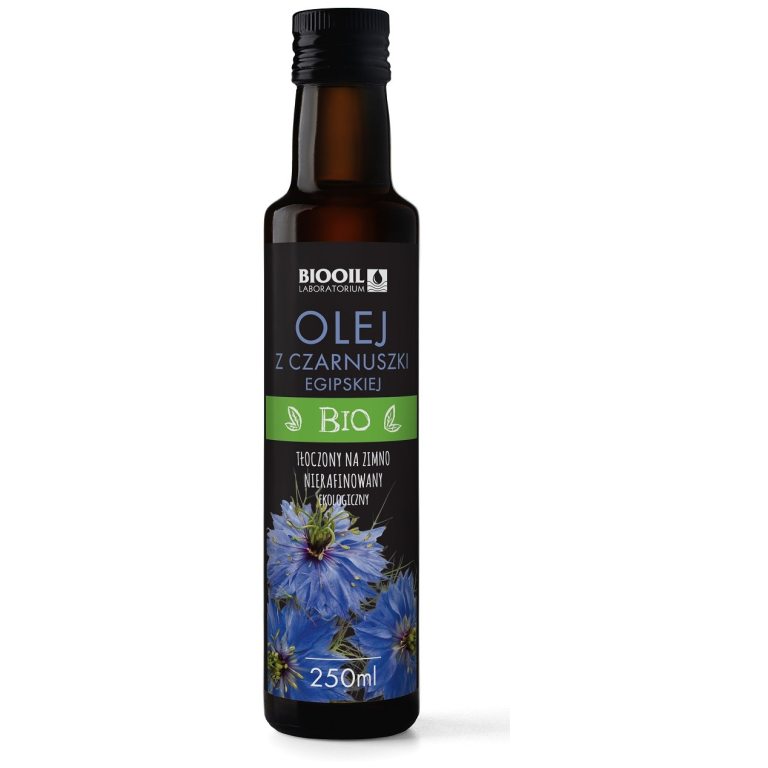 OLEJ Z CZARNUSZKI TŁOCZONY NA ZIMNO BIO 250 ml - BIOOIL