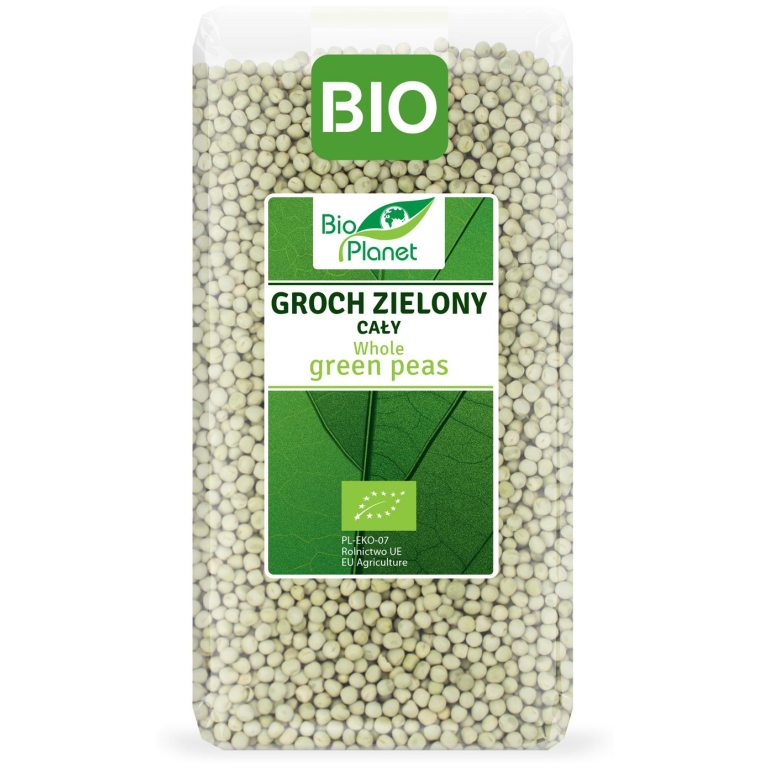 GROCH ZIELONY CAŁY BIO 500 g - BIO PLANET