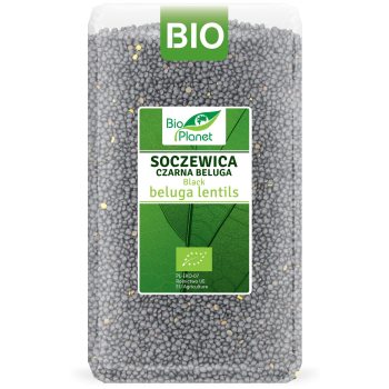 SOCZEWICA CZARNA BELUGA BIO 1 kg - BIO PLANET