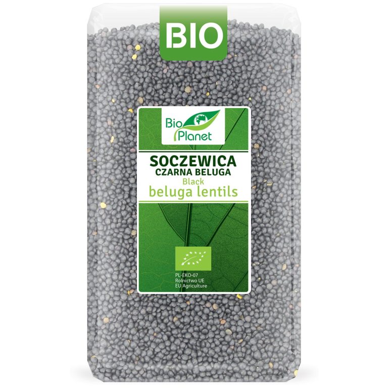 SOCZEWICA CZARNA BELUGA BIO 1 kg - BIO PLANET