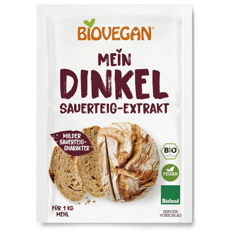 ZAKWAS CHLEBOWY ORKISZOWY W PROSZKU BIO 30 g - BIOVEGAN