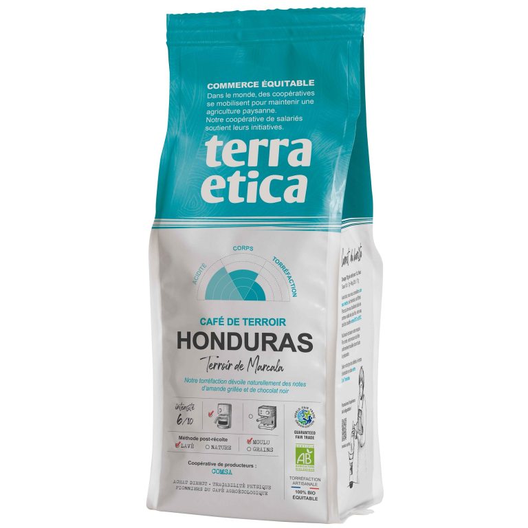KAWA MIELONA ARABICA 100 % HONDURAS FAIR TRADE BIO 250 g - TERRA ETICA