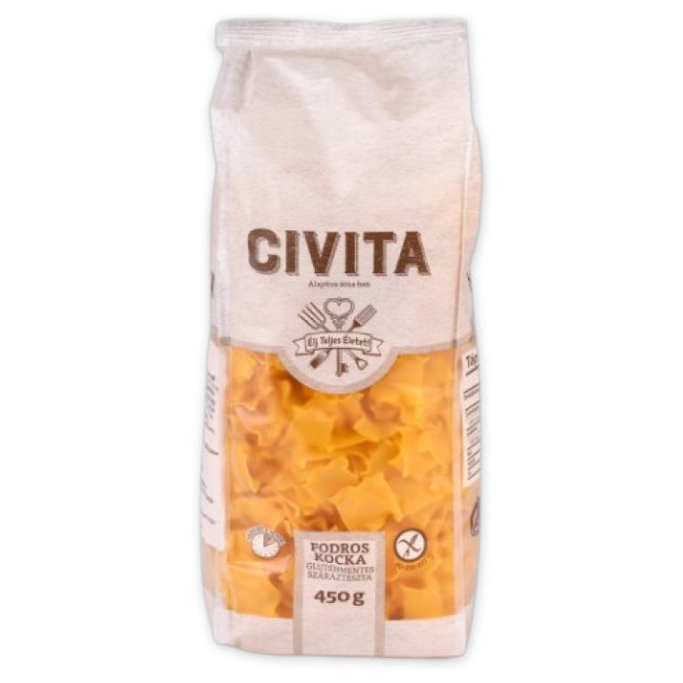 MAKARON (KUKURYDZIANY) KOSTKA BEZGLUTENOWY 450 g - CIVITA