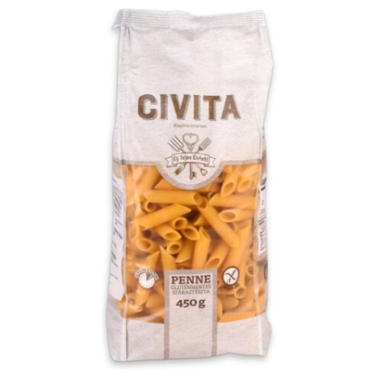 MAKARON (KUKURYDZIANY) PENNE BEZGLUTENOWY 450 g - CIVITA