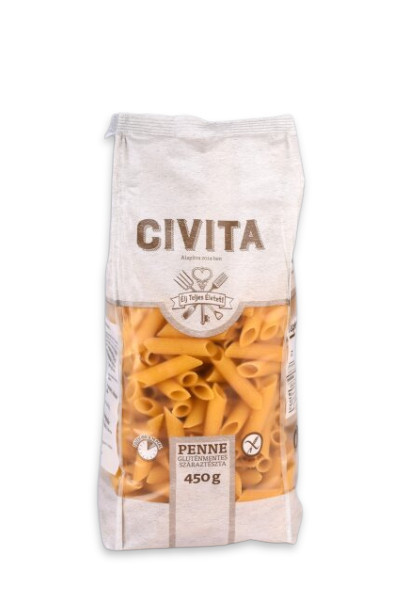 MAKARON (KUKURYDZIANY) PENNE BEZGLUTENOWY 450 g - CIVITA