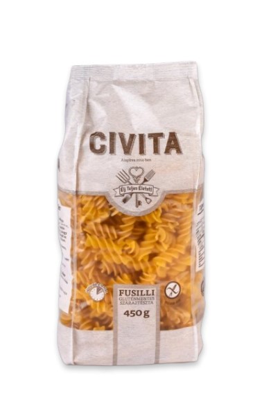 MAKARON (KUKURYDZIANY) FUSILLI BEZGLUTENOWY 450 g - CIVITA