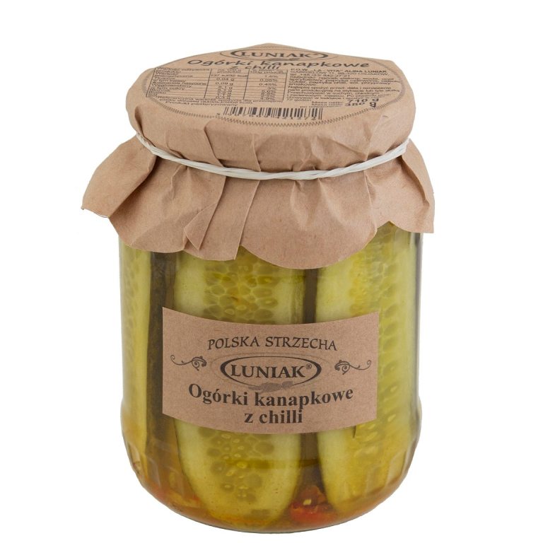 OGÓRKI KANAPKOWE Z CHILI 710 g (380 g) - LUNIAK
