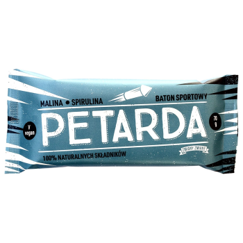 BATON BAKALIOWY Z MALINAMI I SPIRULINĄ PETARDA BEZGLUTENOWY 70 g - ZMIANY ZMIANY