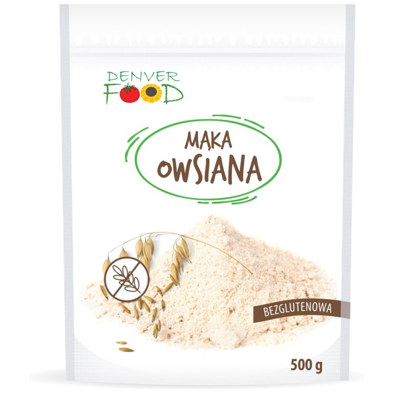 MĄKA OWSIANA BEZGLUTENOWA 500 g - DENVER FOOD