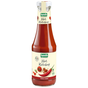 KETCHUP PIKANTNY BEZGLUTENOWY BIO 500 ml - BYODO