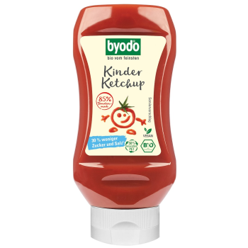 KETCHUP DLA DZIECI BEZGLUTENOWY BIO 300 ml - BYODO