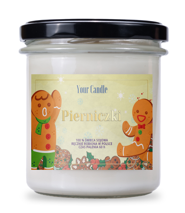 ŚWIECA SOJOWA ZAPACHOWA PIERNICZKI 300 ml - YOUR CANDLE (PRODUKT SEZONOWY)