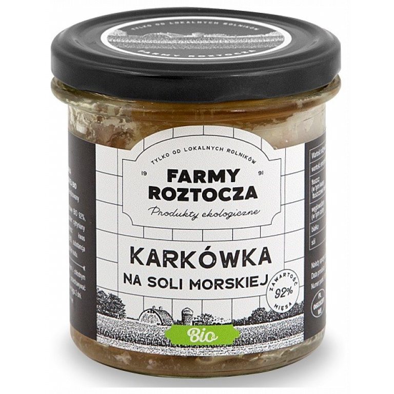 KARKÓWKA NA SOLI MORSKIEJ BIO 250 g (SŁOIK) - FARMY ROZTOCZA