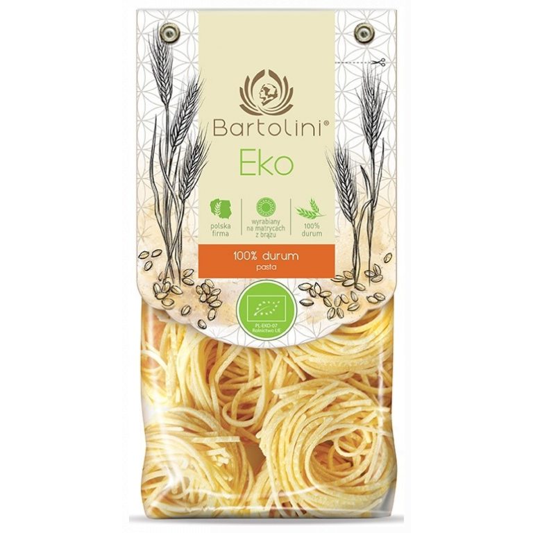 MAKARON (SEMOLINOWY) GNIAZDA SPAGHETTI A'LA CHITARRA BIO 250 g - BARTOLINI