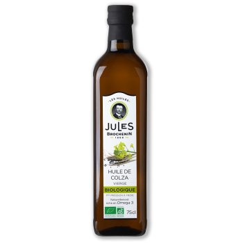OLEJ RZEPAKOWY TŁOCZONY NA ZIMNO OMEGA-3 BIO 750 ml - JULES BROCHENIN