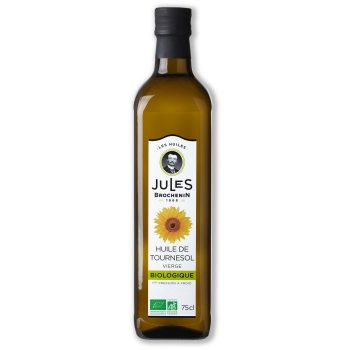 OLEJ SŁONECZNIKOWY TŁOCZONY NA ZIMNO BIO 750 ml - JULES BROCHENIN