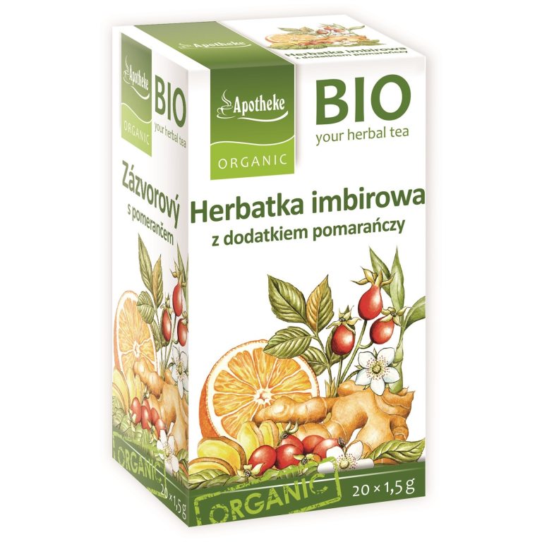 HERBATKA IMBIR - POMARAŃCZA BIO (20 x 1