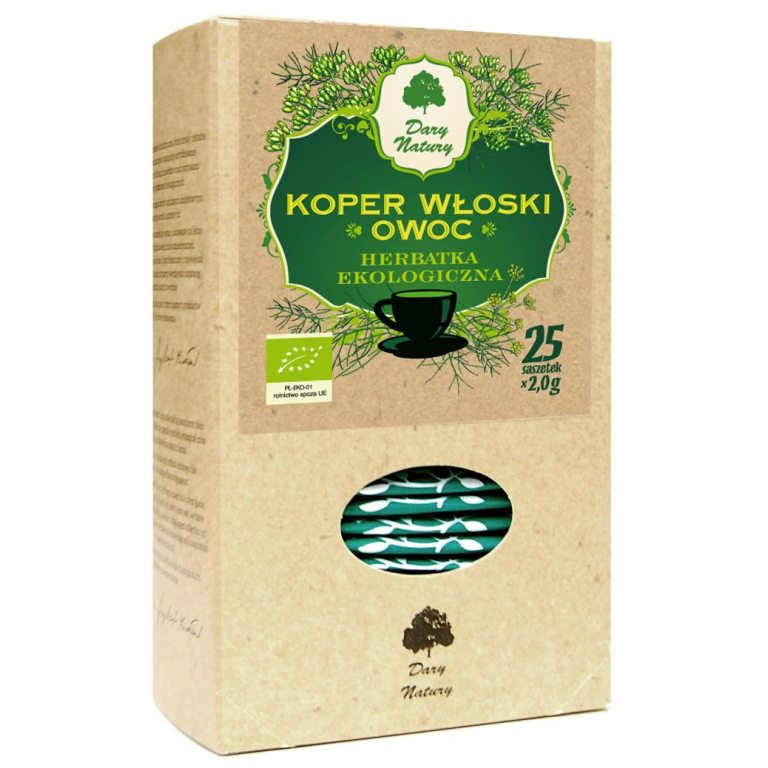HERBATKA Z OWOCU KOPRU WŁOSKIEGO BIO (25 x 2 g) 50 g - DARY NATURY