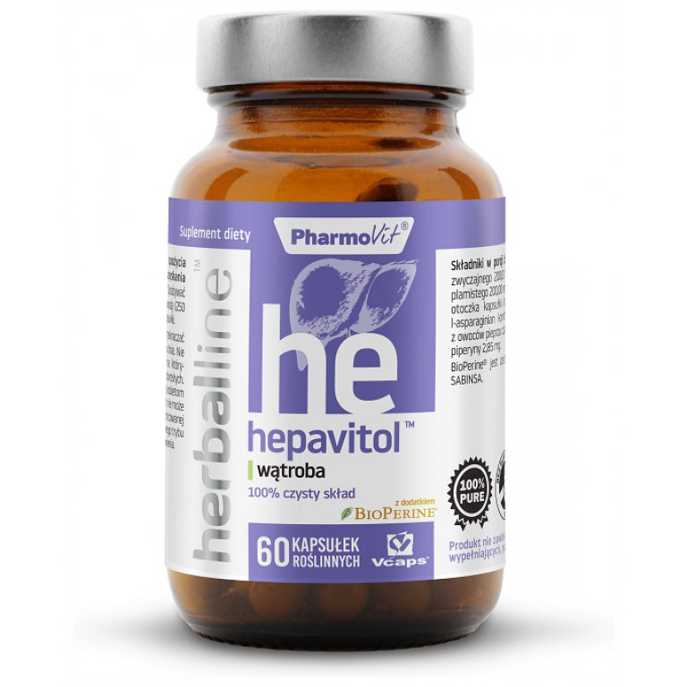 KAPSUŁKI NA WĄTROBĘ (HEPAVITOL) BEZGLUTENOWE 60 szt. - PHARMOVIT (HERBALLINE)