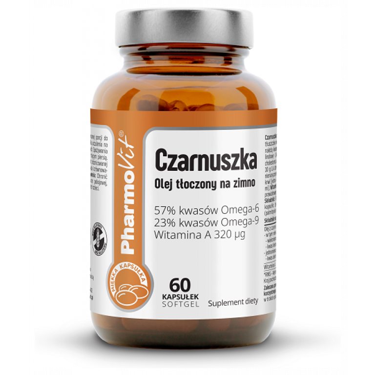 CZARNUSZKA (1000 mg) BEZGLUTENOWA 60 KAPSUŁEK - PHARMOVIT (CLEAN LABEL)