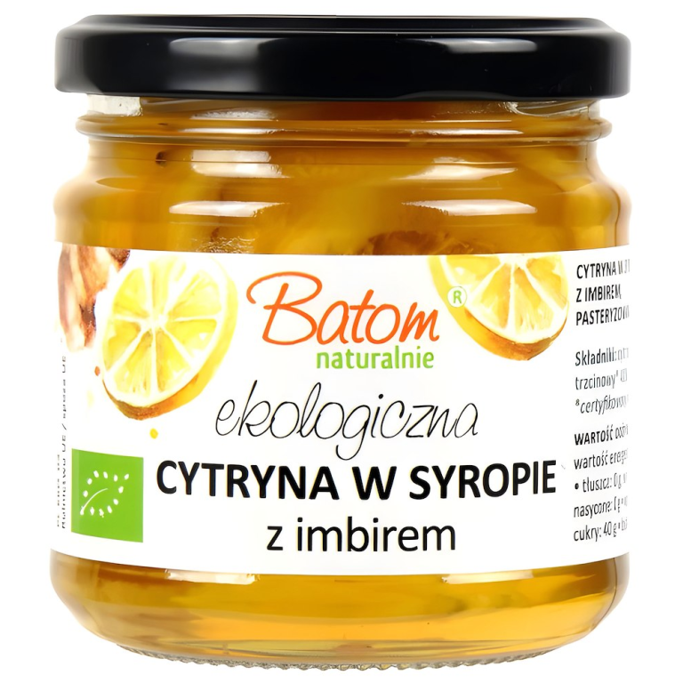 CYTRYNA Z IMBIREM W SYROPIE BIO 220 g (90 g) - BATOM