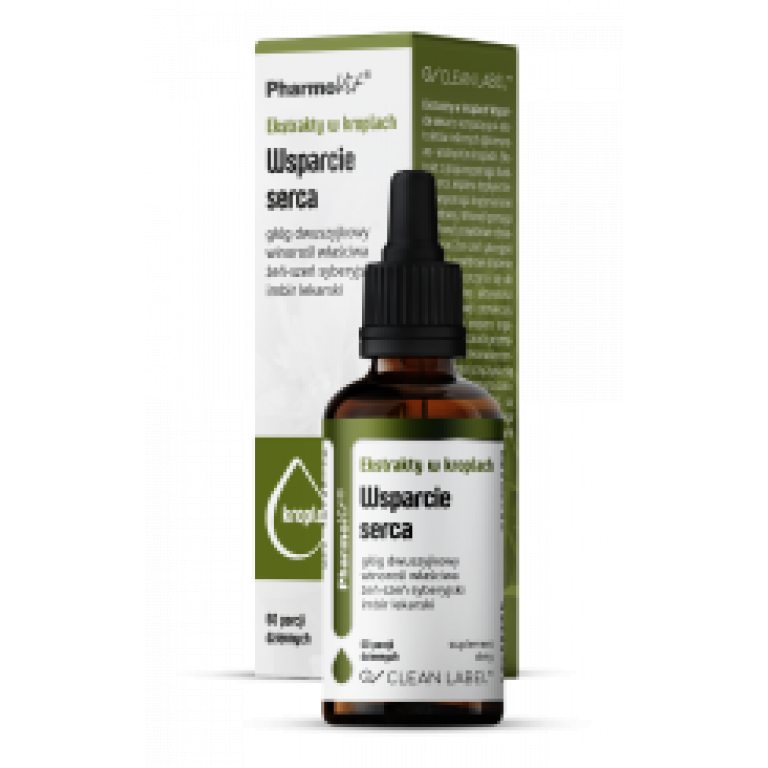 EKSTRAKTY W KROPLACH NA WSPARCIE PRACY SERCA BEZGLUTENOWE 30 ml - PHARMOVIT (CLEAN LABEL)