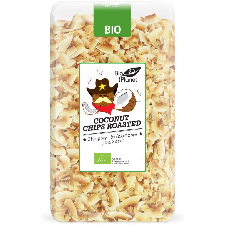 CHIPSY KOKOSOWE PRAŻONE BIO 400 g - BIO PLANET