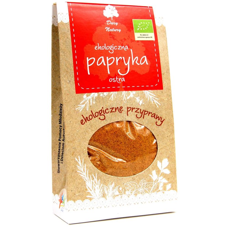 PAPRYKA OSTRA MIELONA BIO 90 g - DARY NATURY