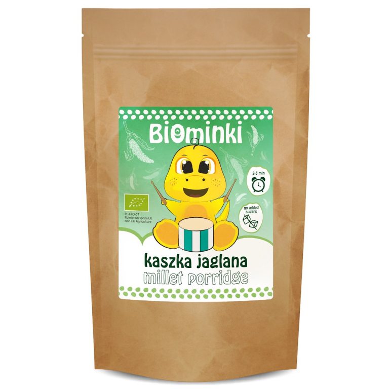 KASZKA JAGLANA BEZ DODATKU CUKRÓW BIO 200 g - BIOMINKI