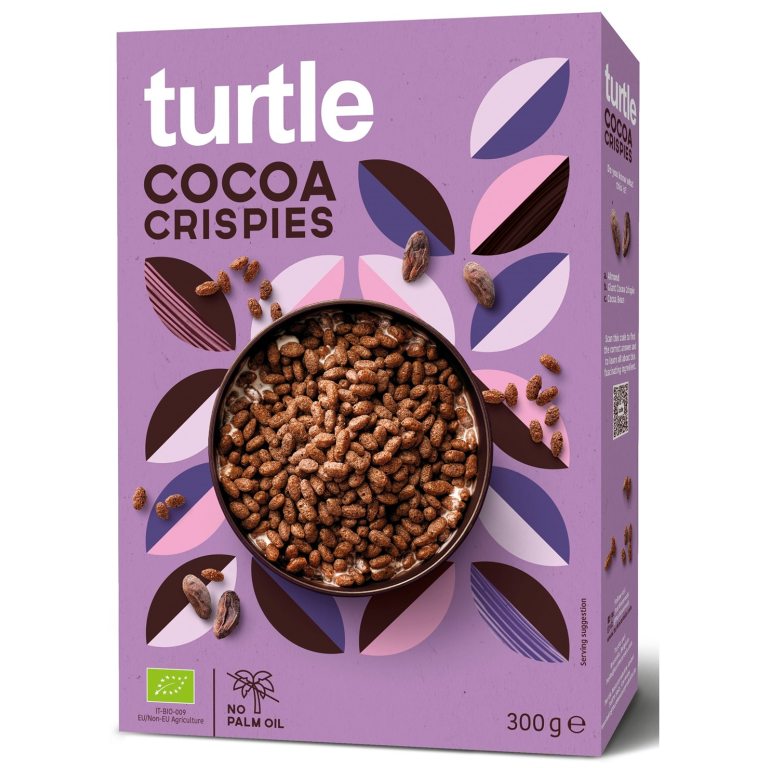 CHRUPKI RYŻOWE KAKAOWE BIO 300 g - TURTLE