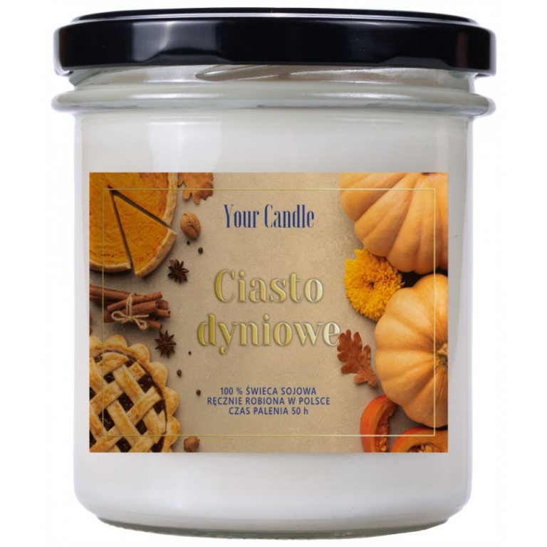 ŚWIECA SOJOWA ZAPACHOWA CIASTO DYNIOWE 300 ml - YOUR CANDLE