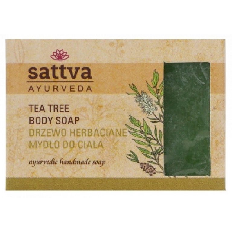 MYDŁO W KOSTCE DO CIAŁA DRZEWO HERBACIANE 125 g - SATTVA (AYURVEDA)