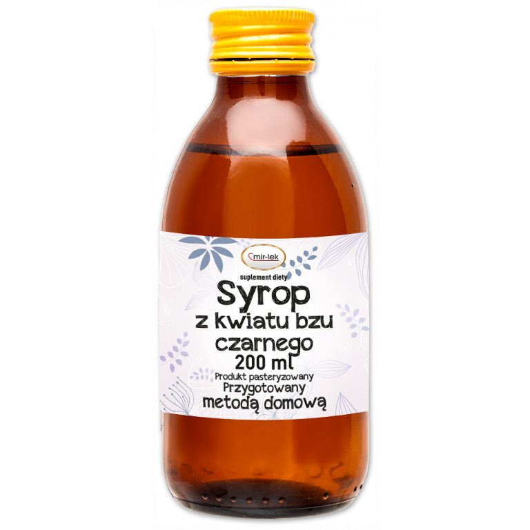 SYROP Z KWIATU CZARNEGO BZU BIO 200 ml - MIR-LEK